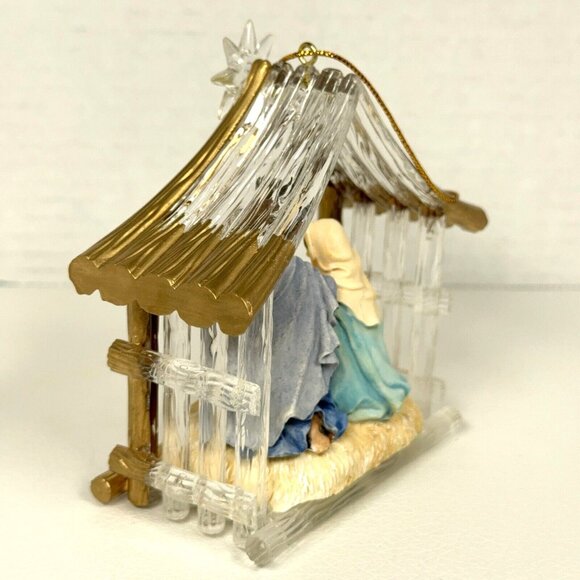 Nativity Christmas Ornament 2000 Avon Divine Baby Jesus Star DOES NOT WORK Read - Picture 6 of 10